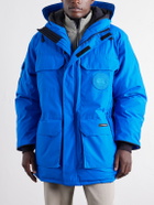 Canada Goose - Expedition Hooded Logo-Appliquéd Shell Down Parka - Blue