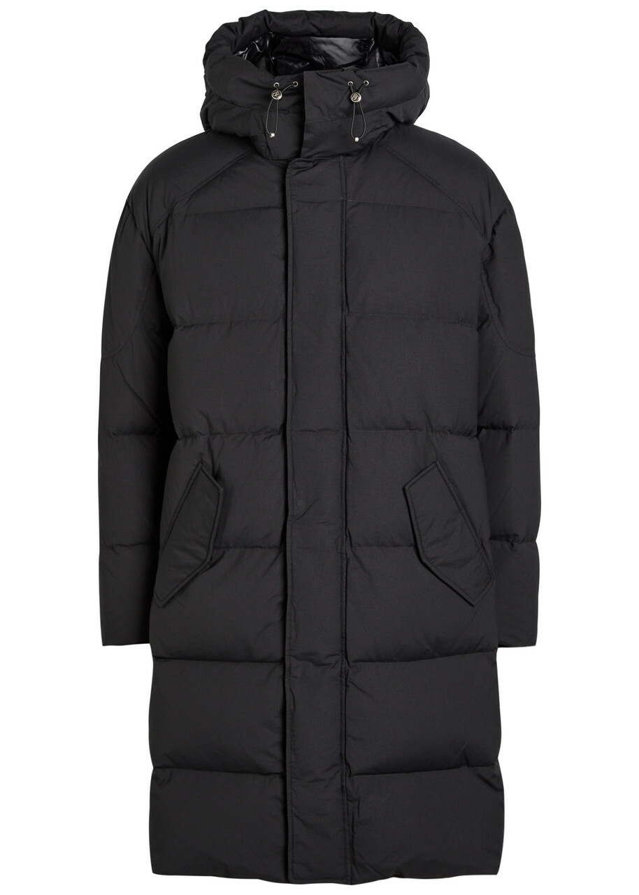 Moose Knuckles Everest Long Shell Puffer Coat Black