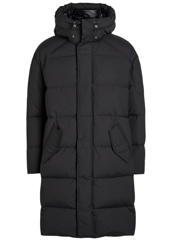 Photo: Moose Knuckles Everest Long Shell Puffer Coat Black