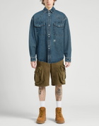 Palm Angels Mens Denim shirt in Blue