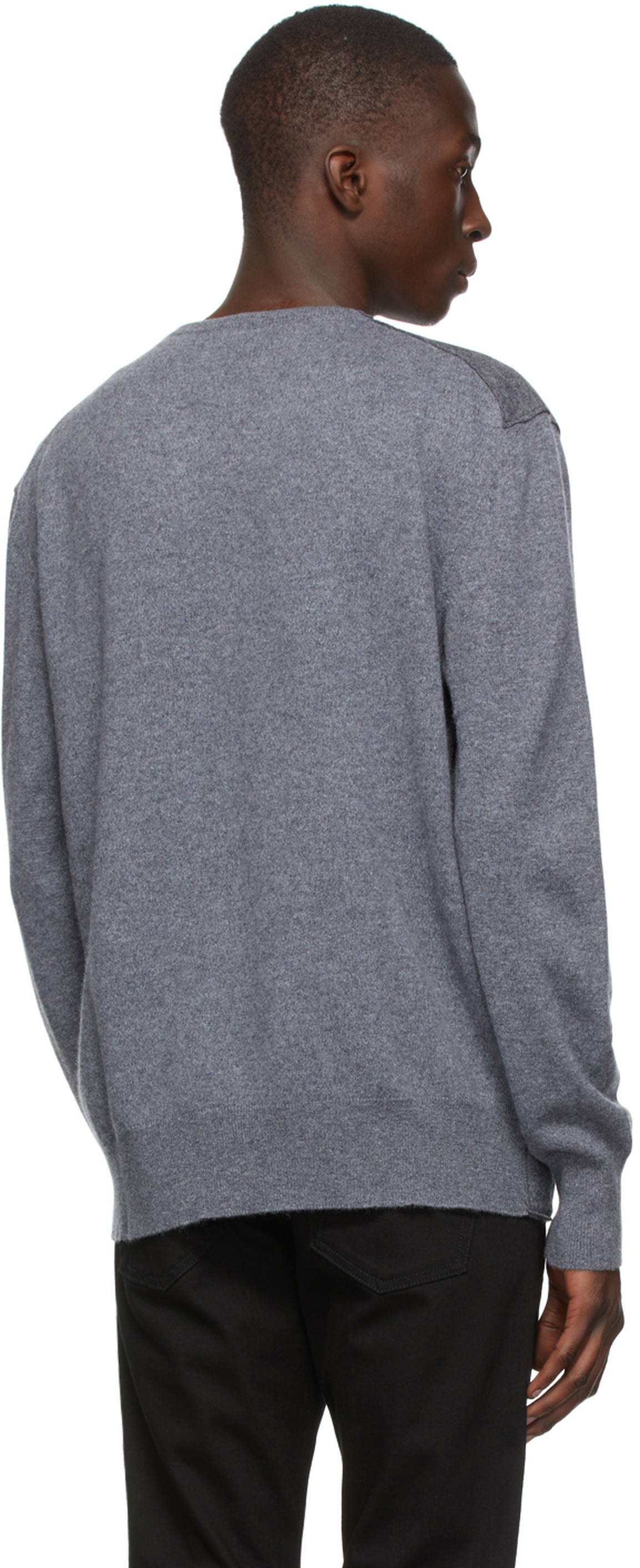 Ermenegildo Zegna Couture Grey Cashmere Sweater ermenegildo zegna couture