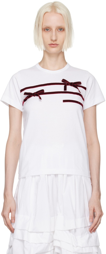 Photo: Comme des Garçons Girl White Ribbon T-Shirt