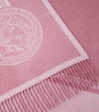 Versace Home Icon fringed silk and cashmere blanket