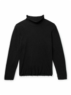 James Perse - Brushed Cotton-Blend Jersey Rollneck T-Shirt - Black