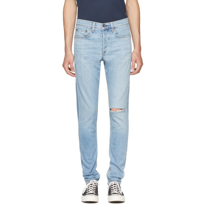 Photo: Rag and Bone Blue Standard Issue Fit 1 Extra Slim Jeans 