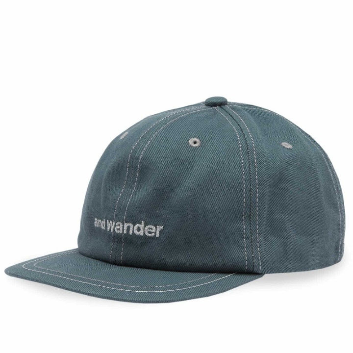Photo: And Wander Men's Cotton Twill Cap in Green