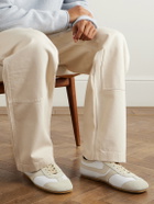 Dries Van Noten - Suede-Trimmed Leather Sneakers - White