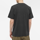 Wood Wood Men's Bobby Arch Logo T-Shirt in Charcoal Melange