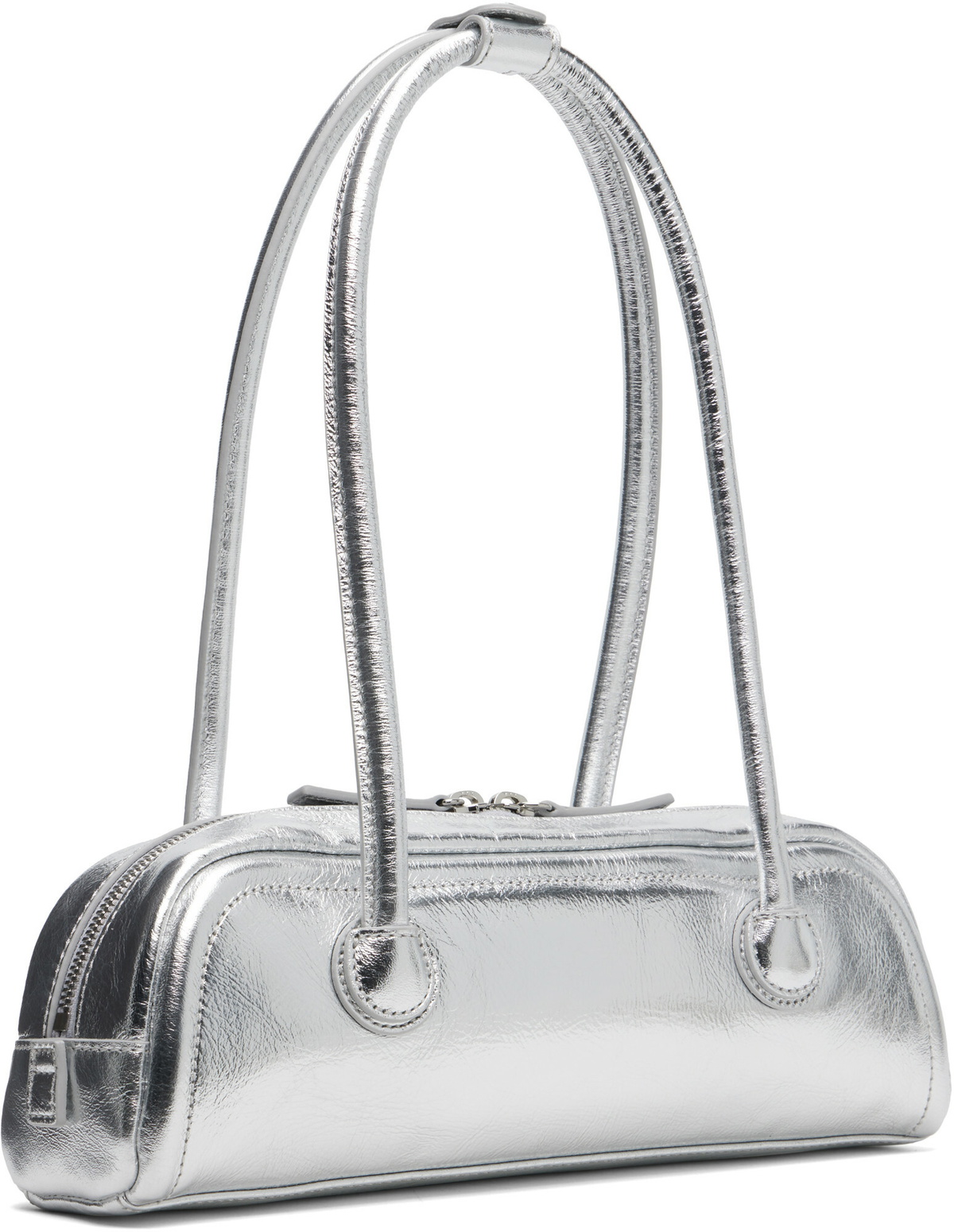 MARGESHERWOOD Silver Soft Boston EW Mini Bag