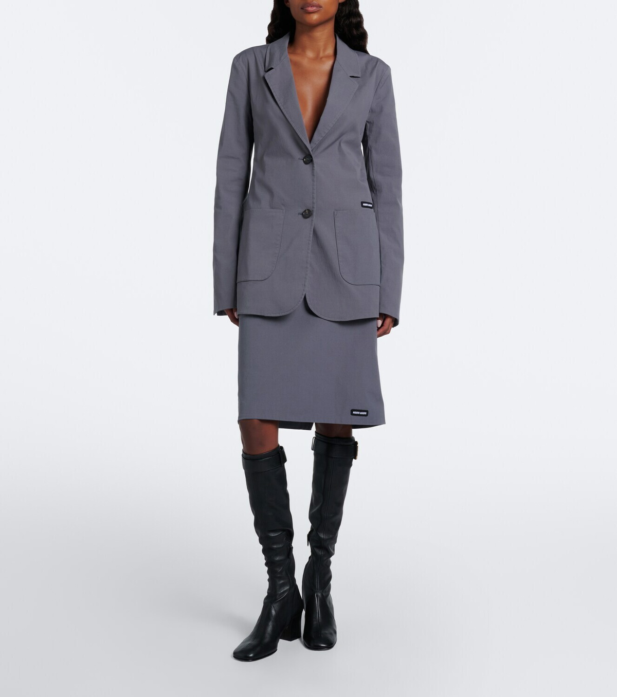 Miu Miu Leather knee-high boots