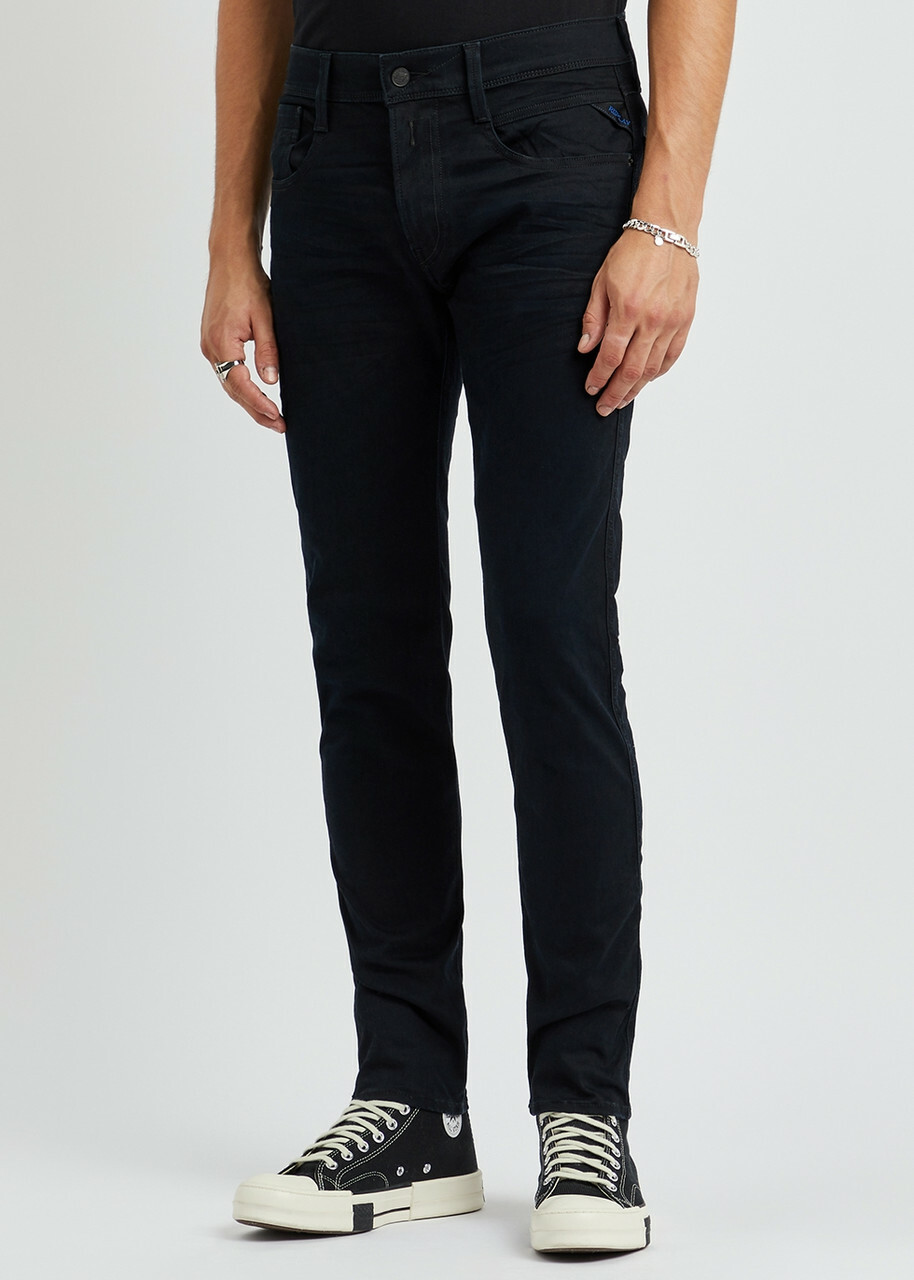 Replay Anbass Hyperflex X.lite Indigo Slim-leg Jeans Dark Blue