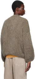 CASEY CASEY Khaki Oversized Cardigan
