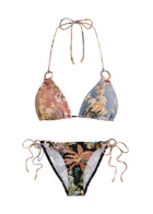 Zimmermann Tallow Floral-print Bikini Multi Print