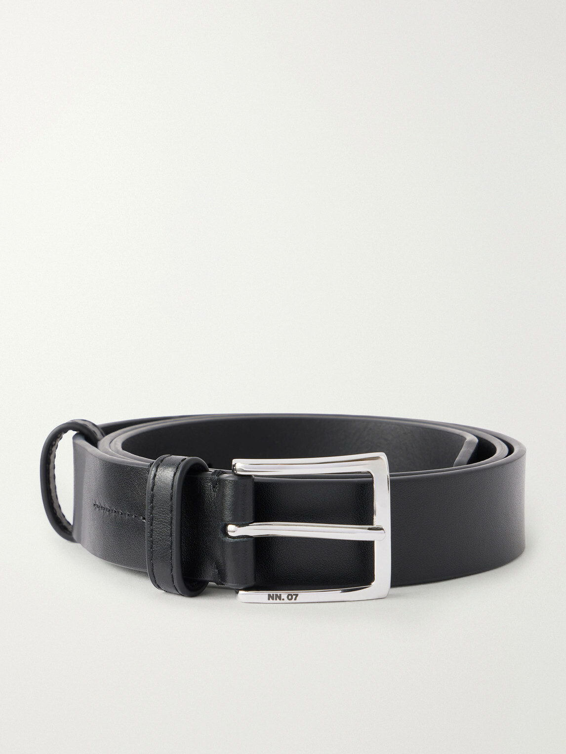 NN07 - Ever 90030 3cm Leather Belt - Black