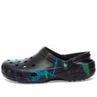 Crocs Classic Out of this World Clog in Black/Lightning Bolts