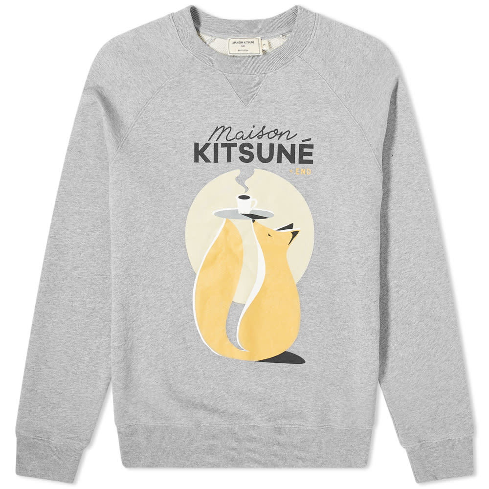 END. x Maison Kitsune Cafe Club Crew Sweat