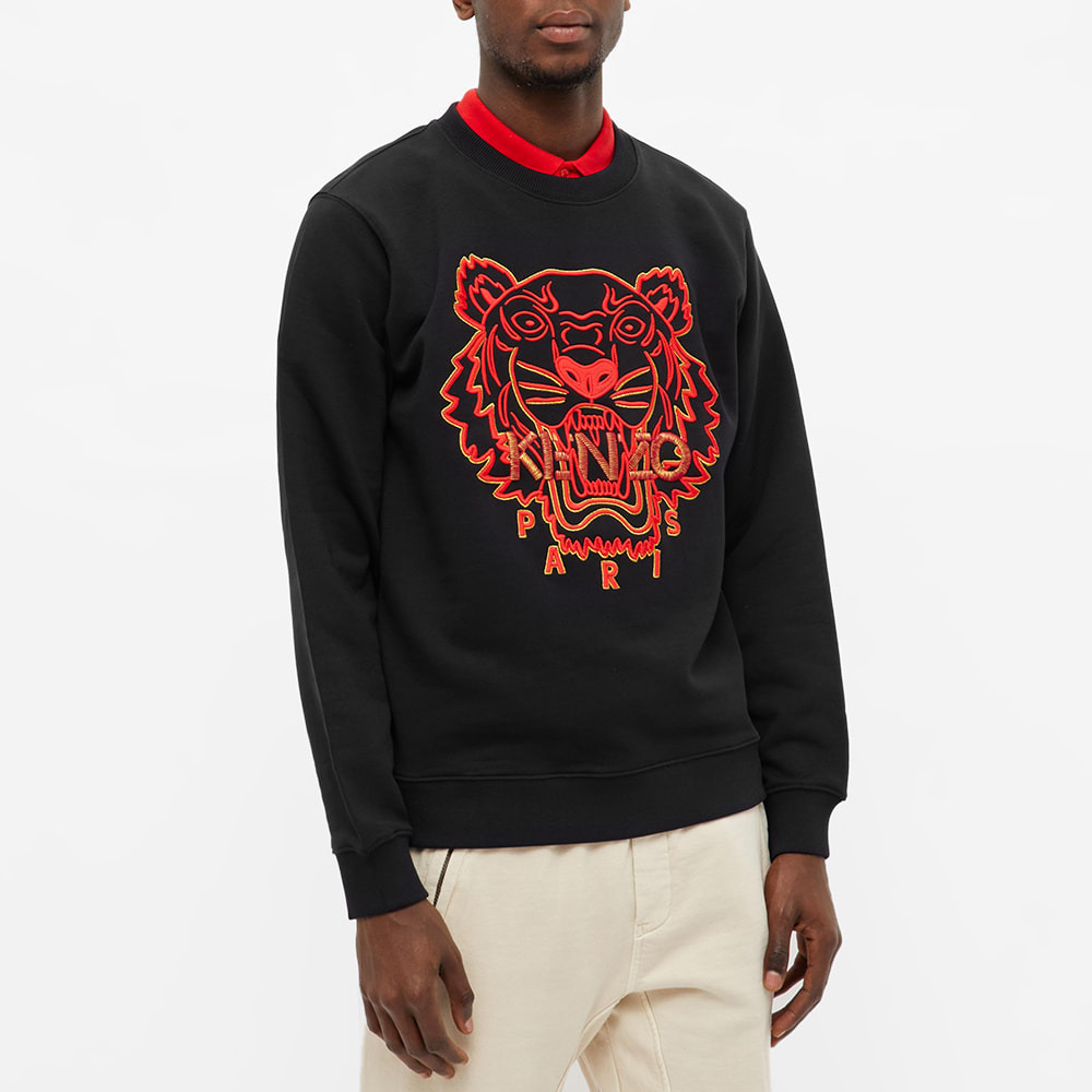 Kenzo Men's CNY Year of The Tiger Crew Sweat in Black Kenzo