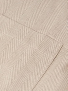 Frescobol Carioca - Fonted Herringbone Cotton Overshirt - Neutrals