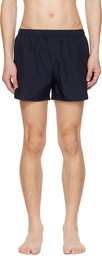 AMI Paris Navy Ami de Cœur Swim Shorts