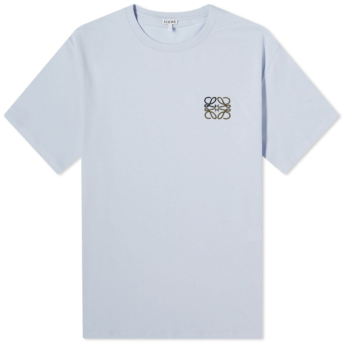 Photo: Loewe Men's Anagram T-Shirt in Soft Blue