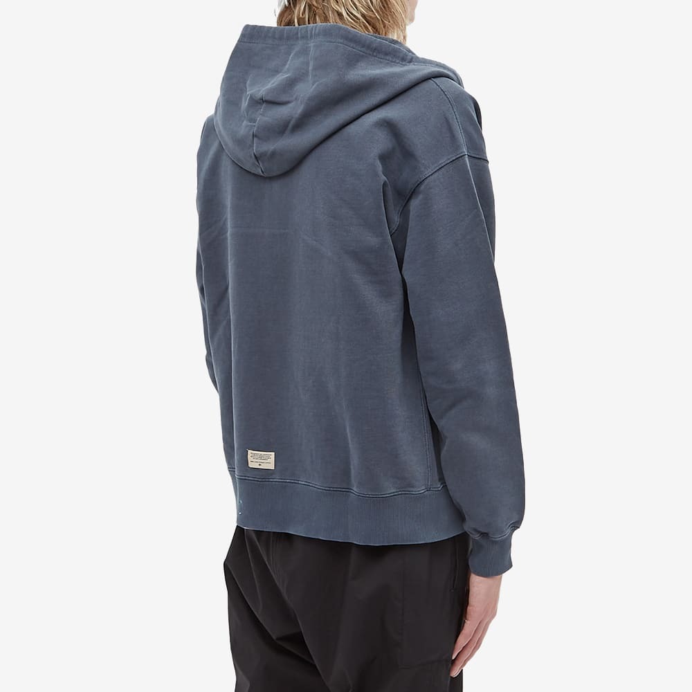 Nigel Cabourn Men's Embroidered Arrow Zip Hoody in Navy