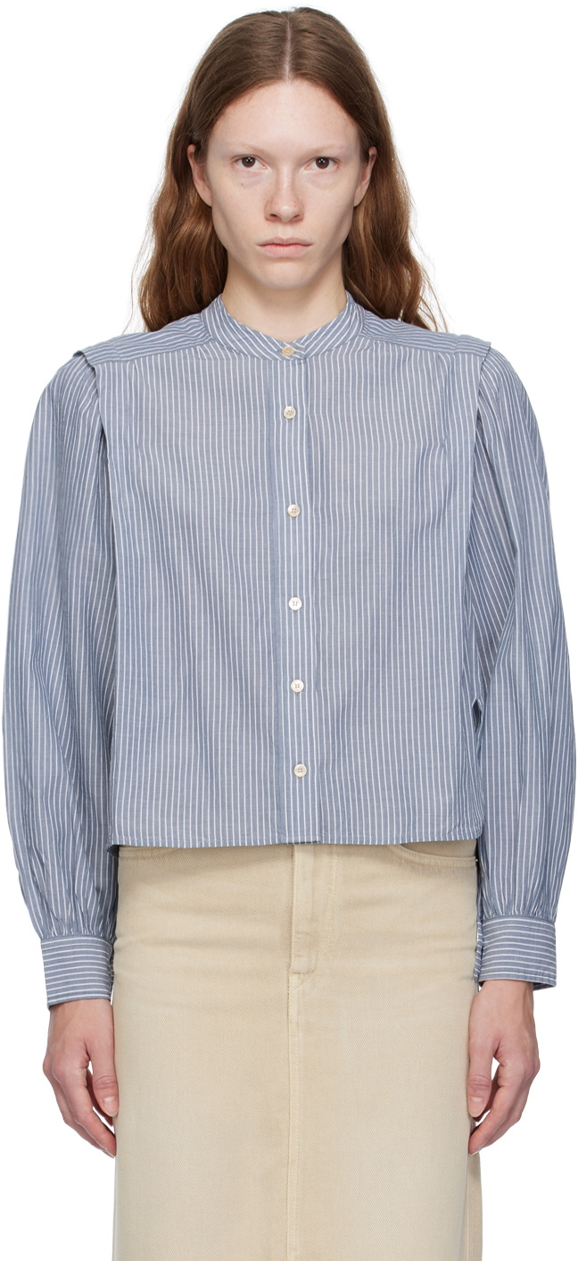 Isabel Marant Etoile Esola Shirt in Azure | FWRD｜ジャンパー