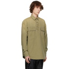 Fear of God Green Canvas Military Pullover Shirt