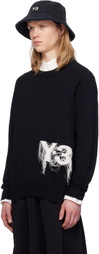 Y-3 Black Knit Crew Sweater