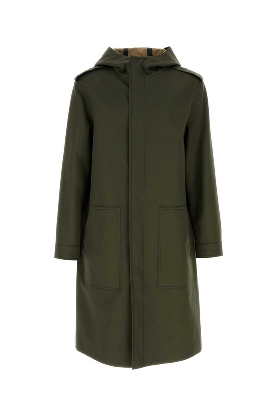 Photo: Valentino Garavani Army Green Cotton Trench Coat