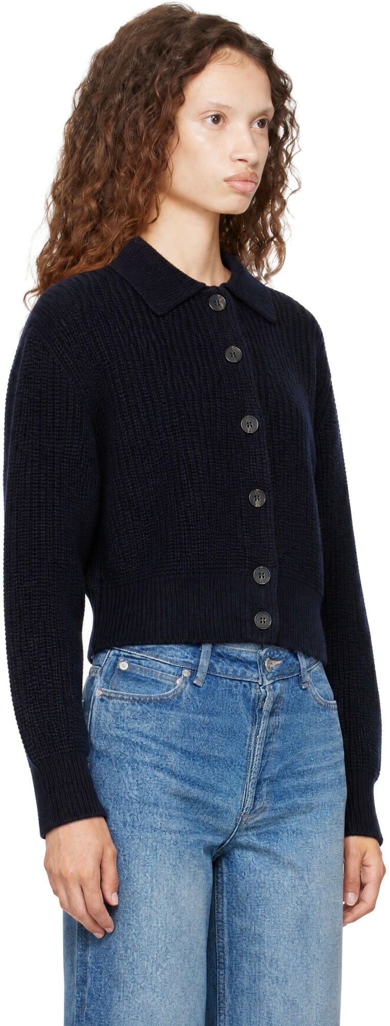 A.P.C. Navy Jenn Cardigan