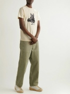 Manresa - Garment-Dyed Printed Cotton-Jersey T-Shirt - Neutrals