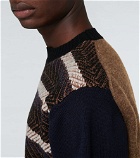 Junya Watanabe - Striped wool crewneck sweater