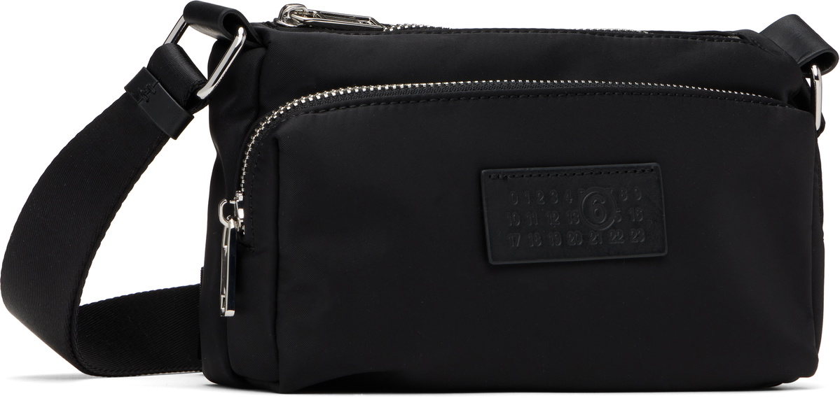 MM6 Maison Margiela Black Nylon Crossbody Bag