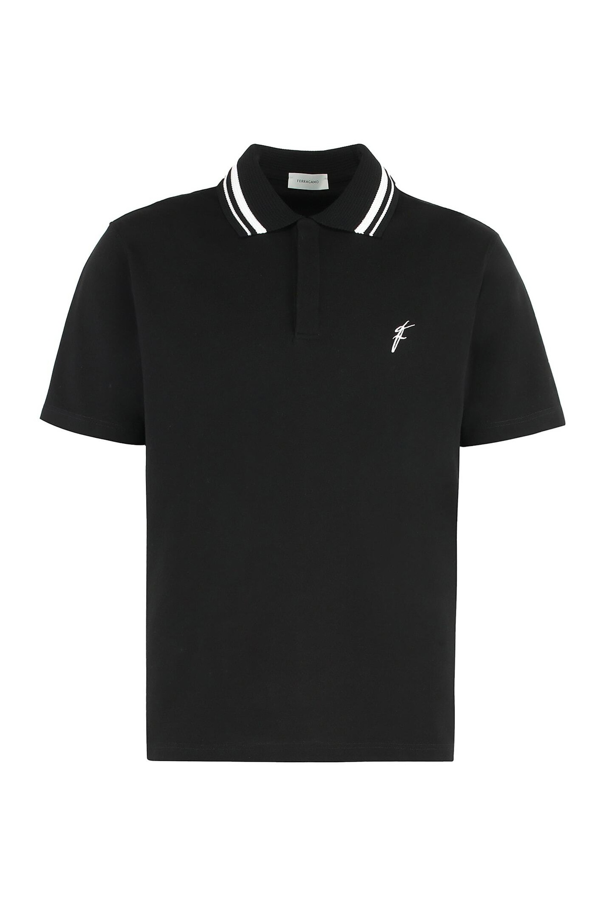 Ferragamo Polo Shirt Black Mens Salvatore Ferragamo