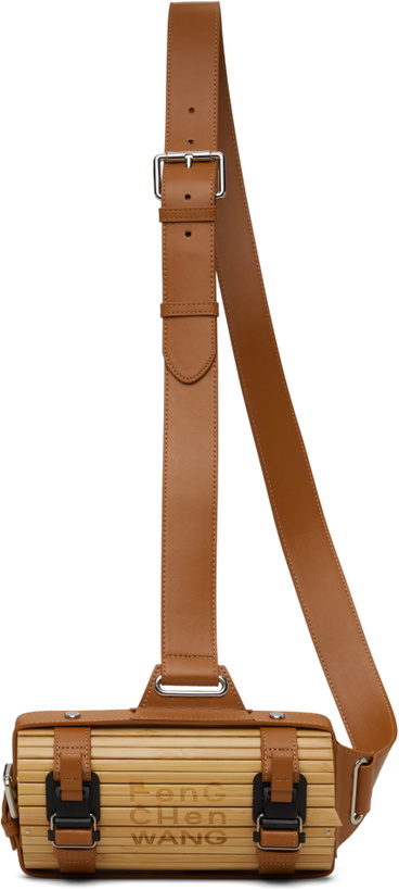 Photo: Feng Chen Wang Beige & Brown Bamboo Crossbody Bag