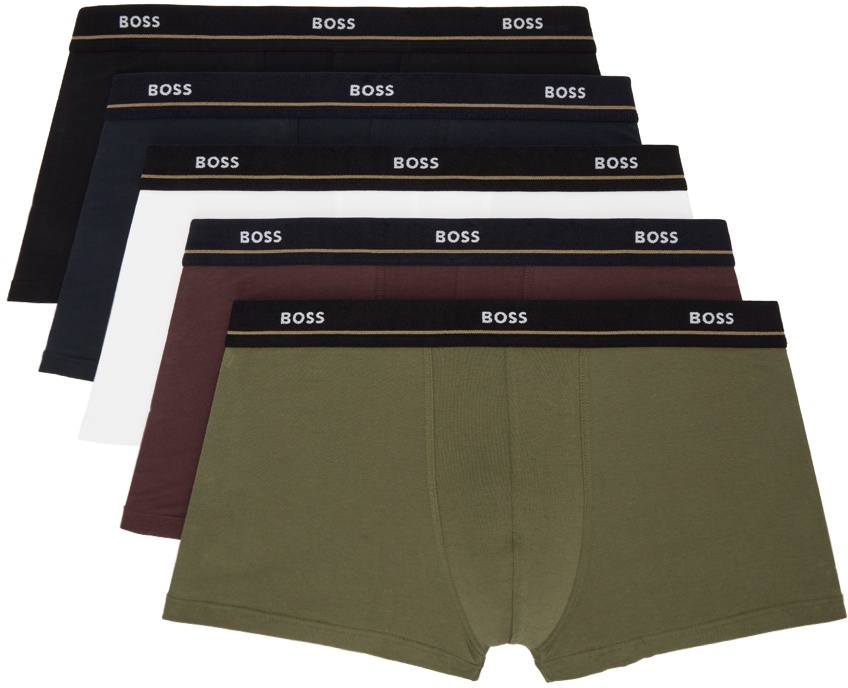 Photo: Boss Five-Pack Multicolor Stretch Boxers