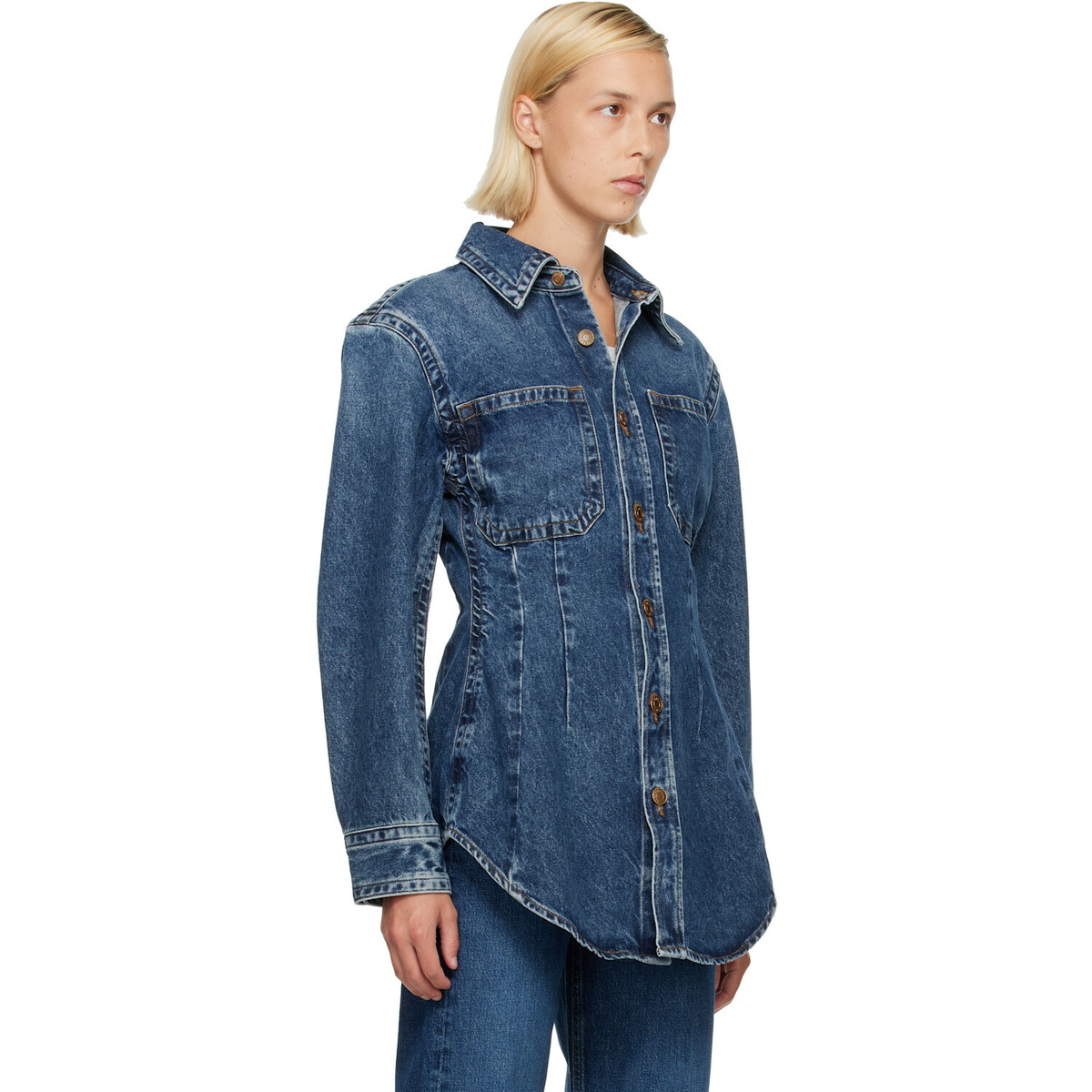 AGOLDE Blue Wilma Denim Shirt