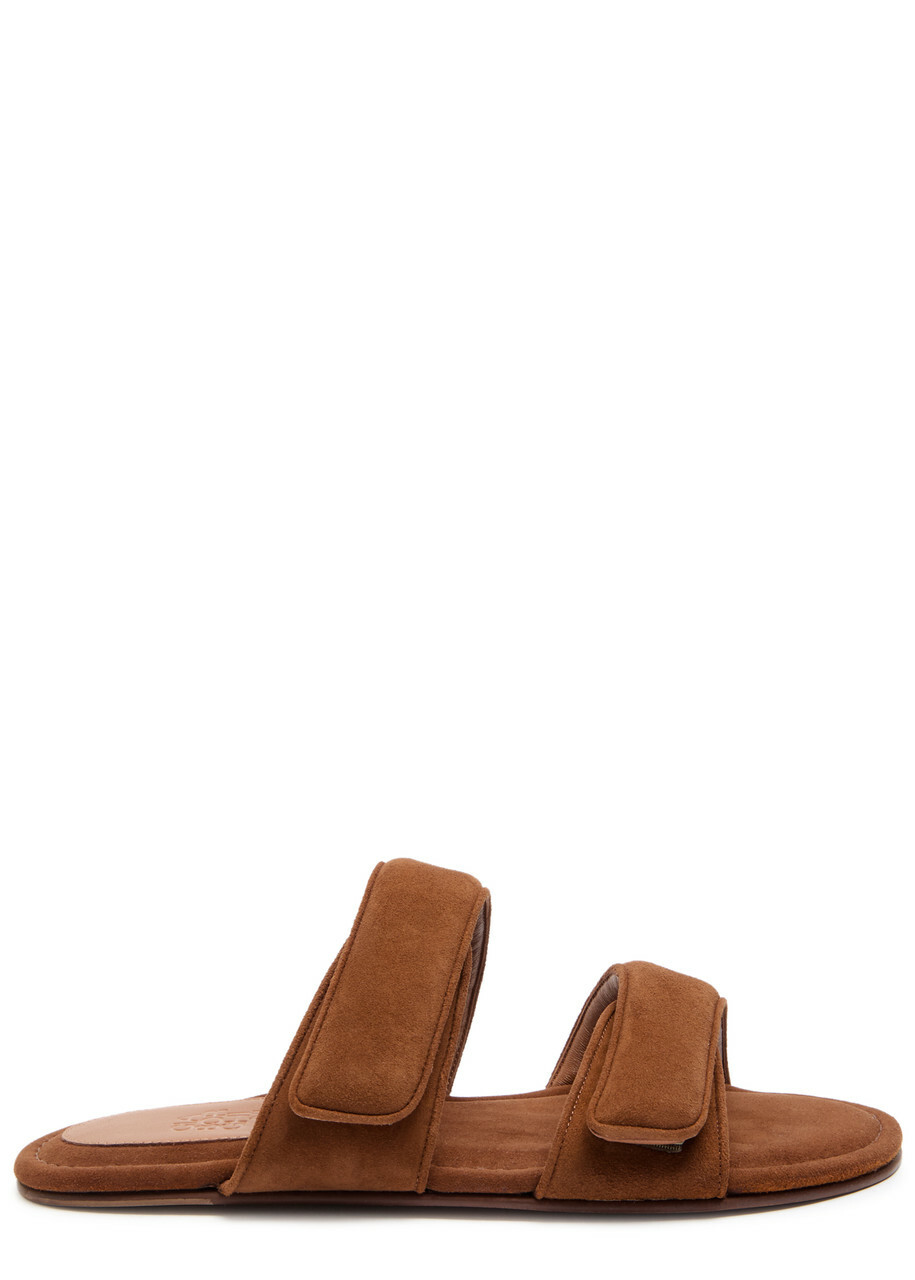 Gia Borghini Julianne Suede Sandals Brown