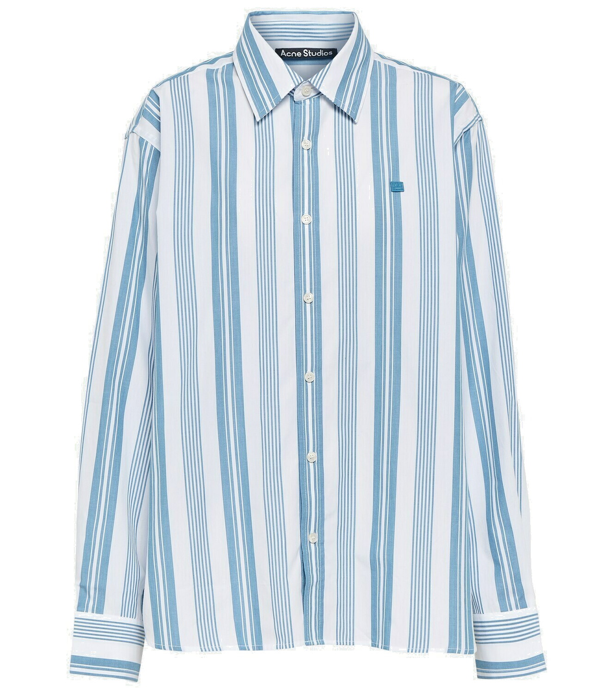 Acne Studios Face striped cotton shirt Acne Studios