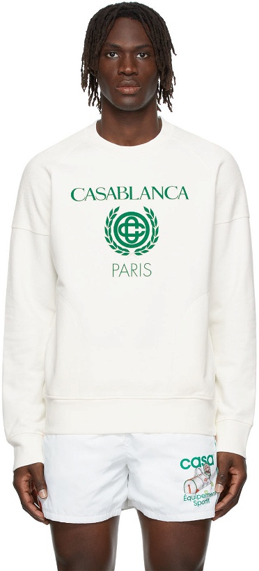 Photo: Casablanca Reverse Loopback Panel Logo Sweatshirt