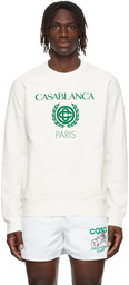 Casablanca Reverse Loopback Panel Logo Sweatshirt