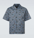 Prada Printed cotton and silk bowling shirt