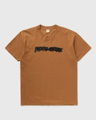 Fucking Awesome Ink Trap Stamp Logo Short Sleeve Tee Brown Shortsleeves