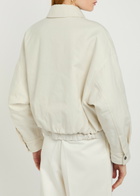 Brunello Cucinelli Padded Cotton-blend Jacket Cream
