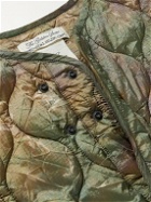 Remi Relief - Quilted Padded Camouflage-Print Nylon Gilet - Green