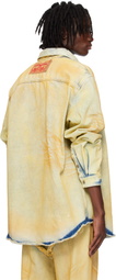 EGONlab Beige Denim Shirt Jacket