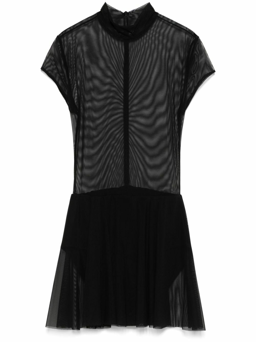Norma Kamali Black Short-Sleeve Mini Dress Norma Kamali