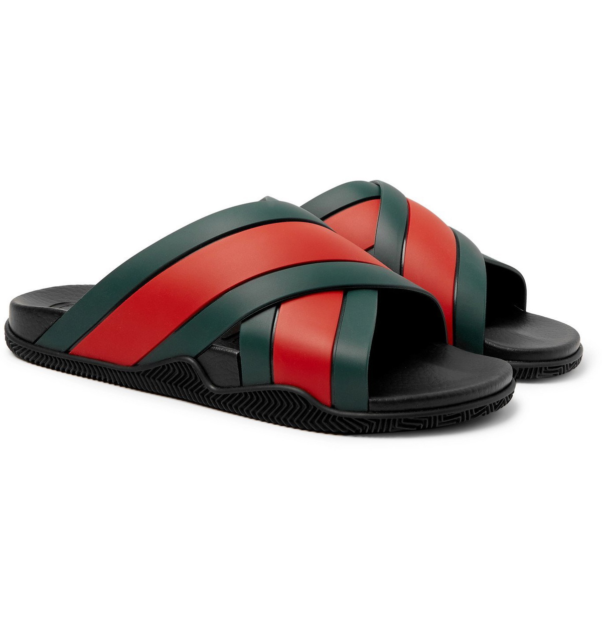 Gucci stripe rubber online slide