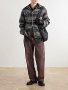 Our Legacy - Full Zip Wool-Blend Hooded Blouson Jacket - Gray