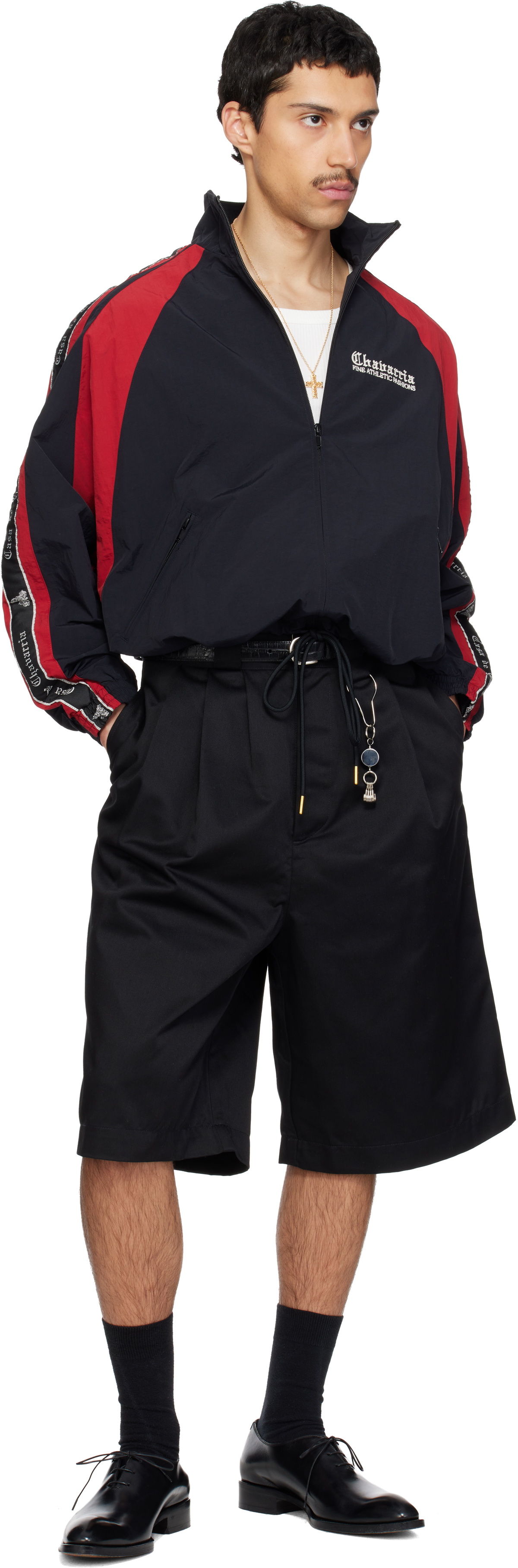 WILLY CHAVARRIA Black Casa De Chavarria Tape Jacket